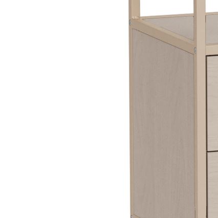 Bogreol SARON 77x185 cm grå