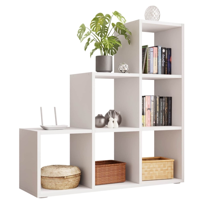 Bogreol TRIO 108x105 cm hvid