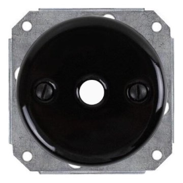 Bohemia-Design - Keramisk retro kabelgennemføring, sort