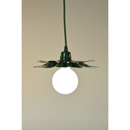 Bohemia-Design - Pendel i kabelophæng 1xE27/60W/230V grøn