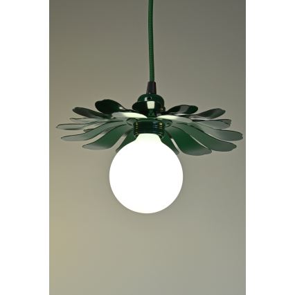 Bohemia-Design - Pendel i kabelophæng 1xE27/60W/230V grøn