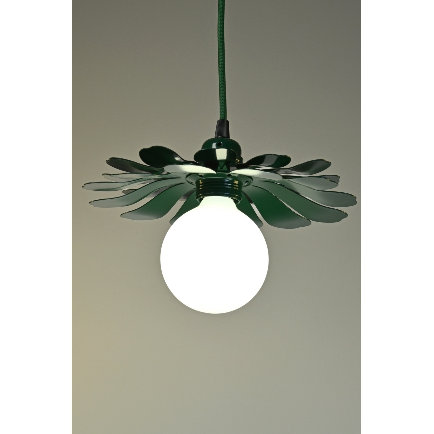 Bohemia-Design - Pendel i kabelophæng 1xE27/60W/230V grøn