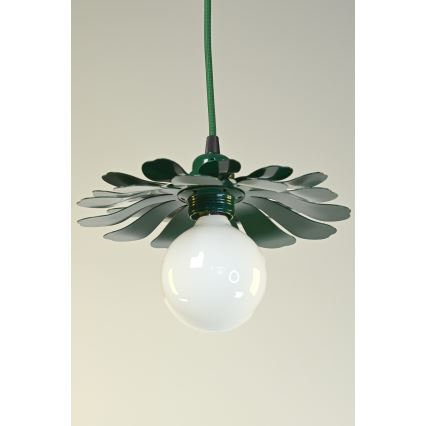Bohemia-Design - Pendel i kabelophæng 1xE27/60W/230V grøn