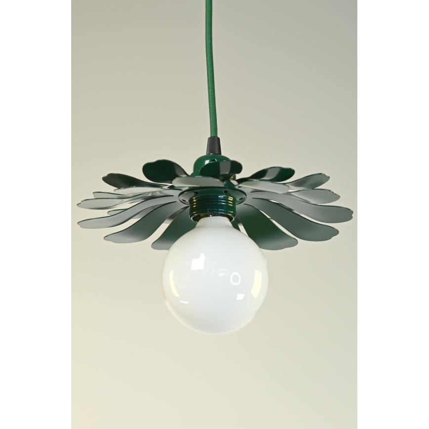 Bohemia-Design - Pendel i kabelophæng 1xE27/60W/230V grøn