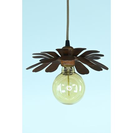 Bohemia-Design - Pendel med kabel 1xE27/60W/230V bronzefarvet