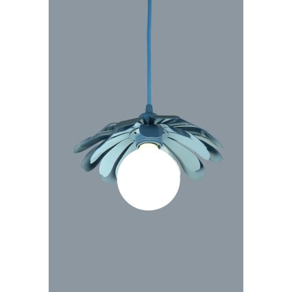 Bohemia-Design - Pendel på kabel 1xE27/60W/230V blå