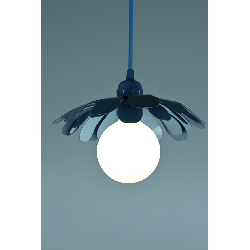 Bohemia-Design - Pendel på kabel 1xE27/60W/230V blå