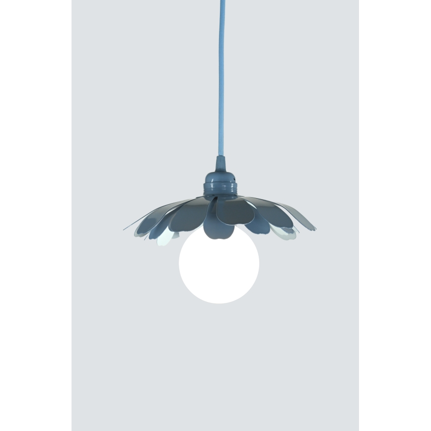 Bohemia-Design - Pendel på kabel 1xE27/60W/230V blå