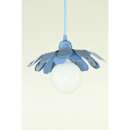 Bohemia-Design - Pendel på kabel 1xE27/60W/230V blå
