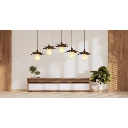 Bohemia-Design - Pendel på kabel 1xE27/60W/230V bronzefarvet
