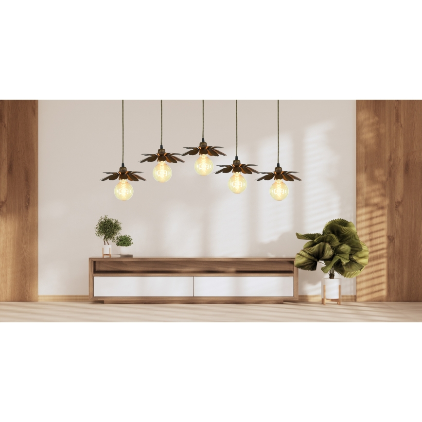 Bohemia-Design - Pendel på kabel 1xE27/60W/230V bronzefarvet
