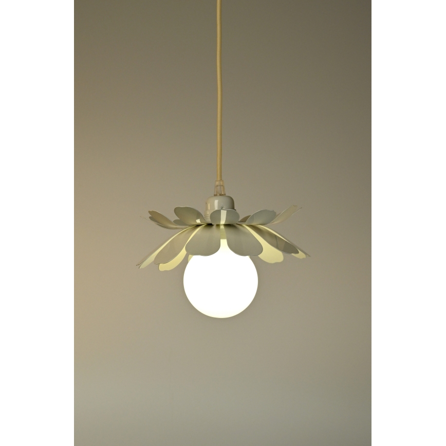Bohemia-Design - Pendel på kabel 1xE27/60W/230V cremefarvet