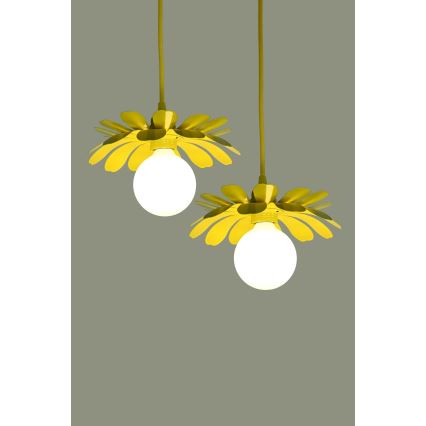 Bohemia-Design - Pendel på ledning 1xE27/60W/230V gul