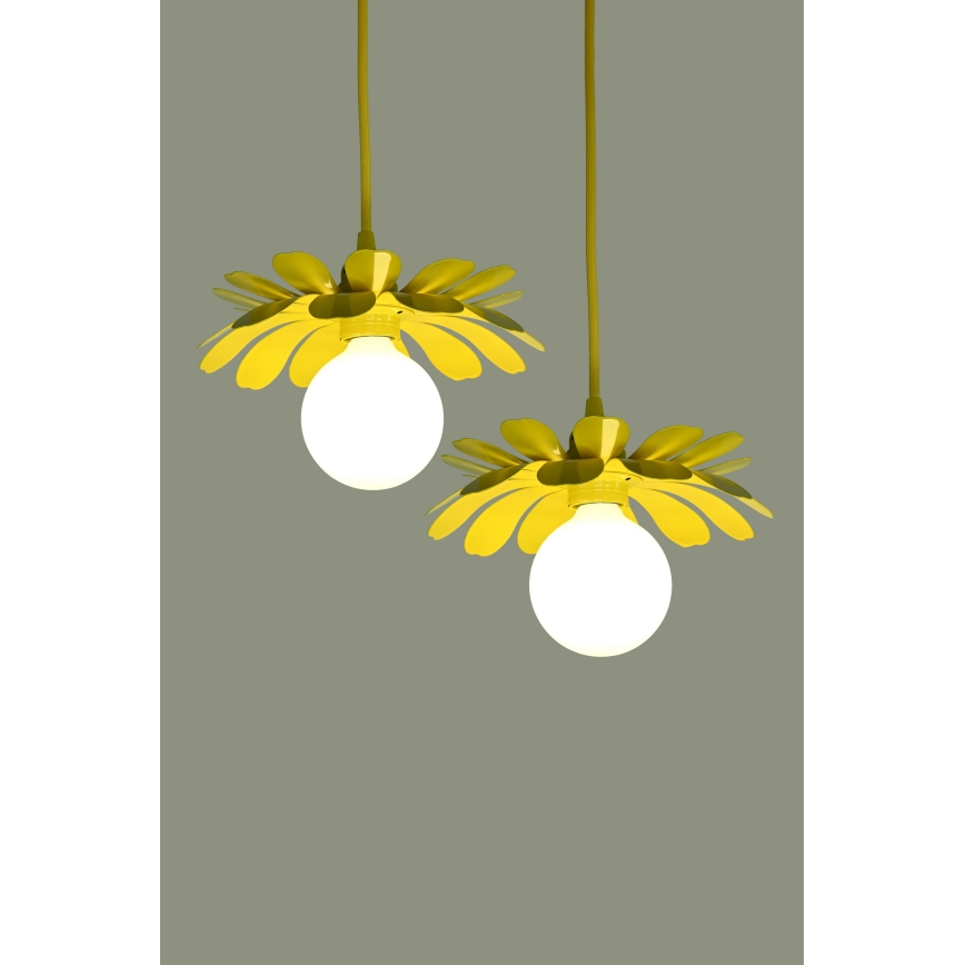 Bohemia-Design - Pendel på ledning 1xE27/60W/230V gul