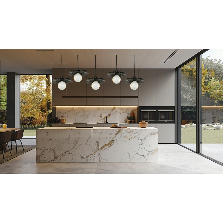 Bohemia-Design - Pendel på ledning 1xE27/60W/230V sort