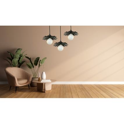 Bohemia-Design - Pendel på ledning 1xE27/60W/230V sort