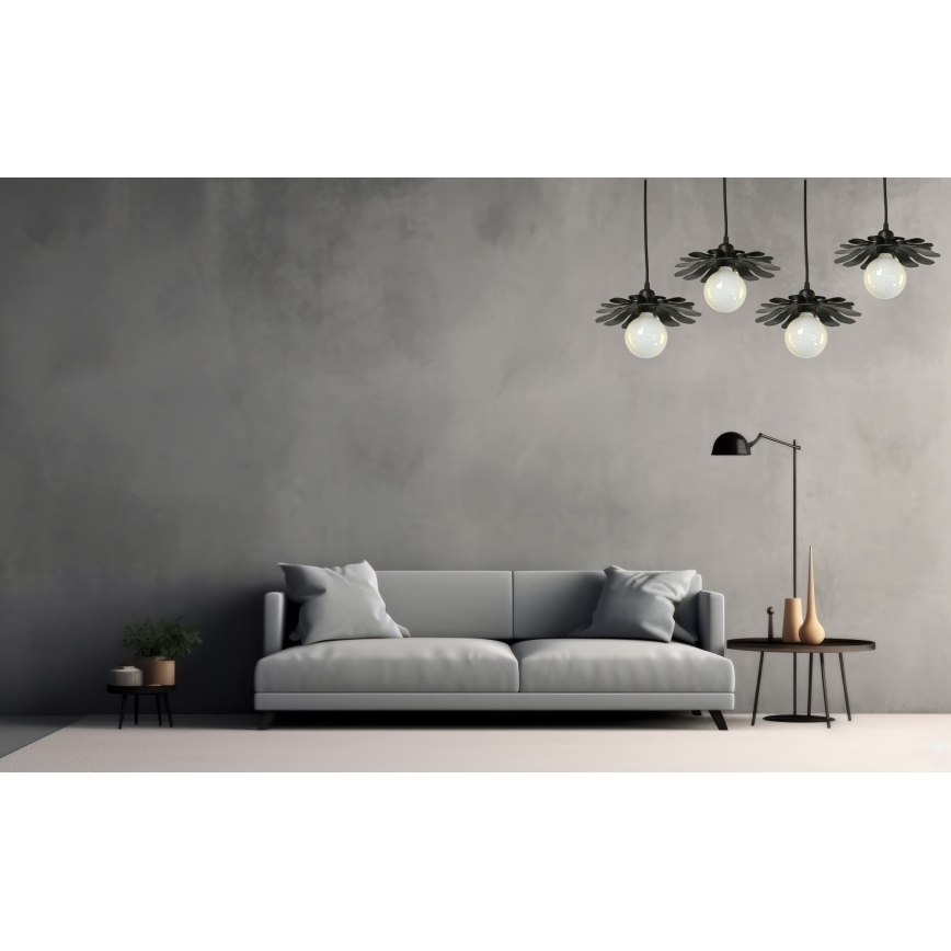 Bohemia-Design - Pendel på ledning 1xE27/60W/230V sort