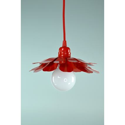 Bohemia-Design - Pendel på wire 1xE27/60W/230V rød