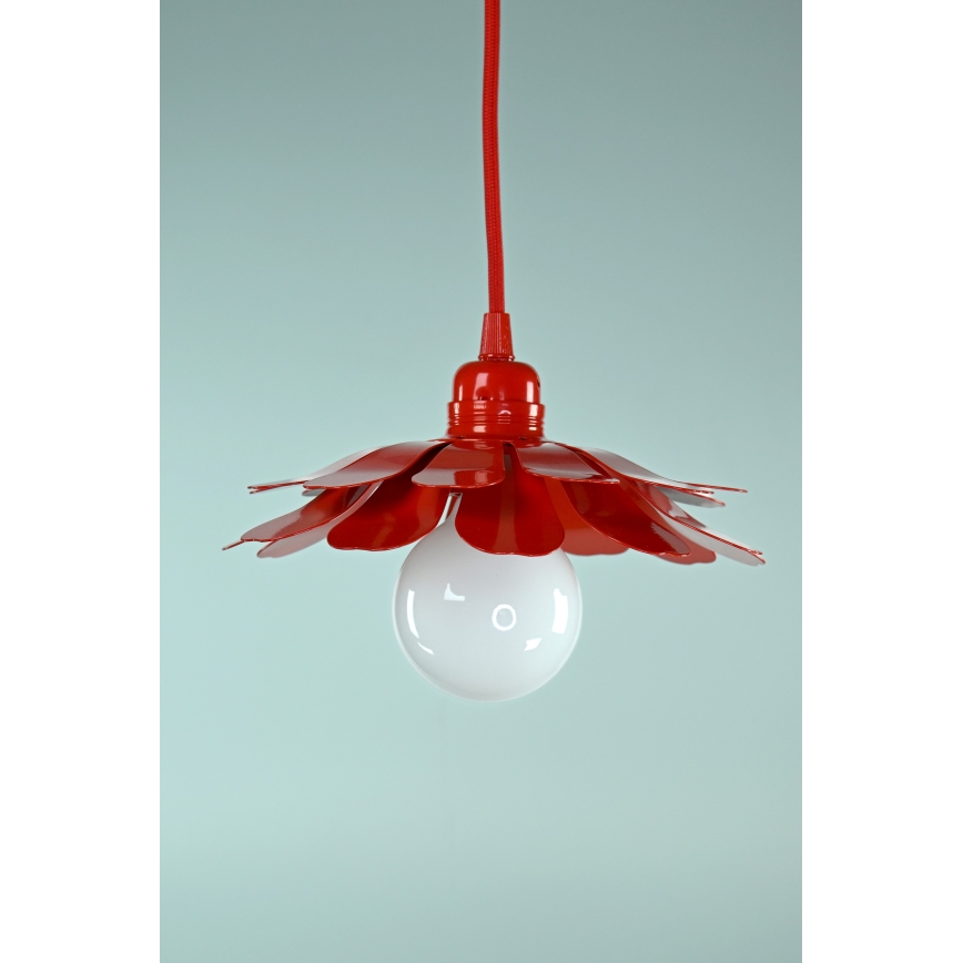 Bohemia-Design - Pendel på wire 1xE27/60W/230V rød