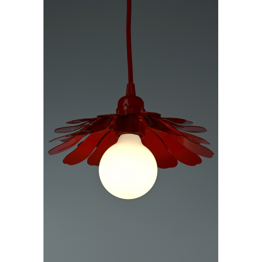 Bohemia-Design - Pendel på wire 1xE27/60W/230V rød
