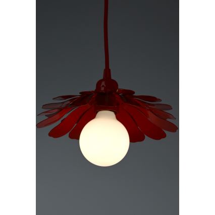 Bohemia-Design - Pendel på wire 1xE27/60W/230V rød