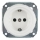 Bohemia-Design - Porcelæn retro stikkontakt uden ramme SCHUKO 250V/16A hvid