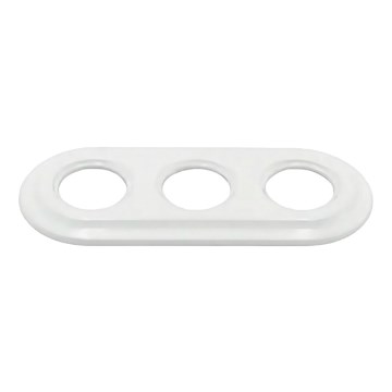 Bohemia-Design - Porcelæns retroramme, 3-fags, hvid