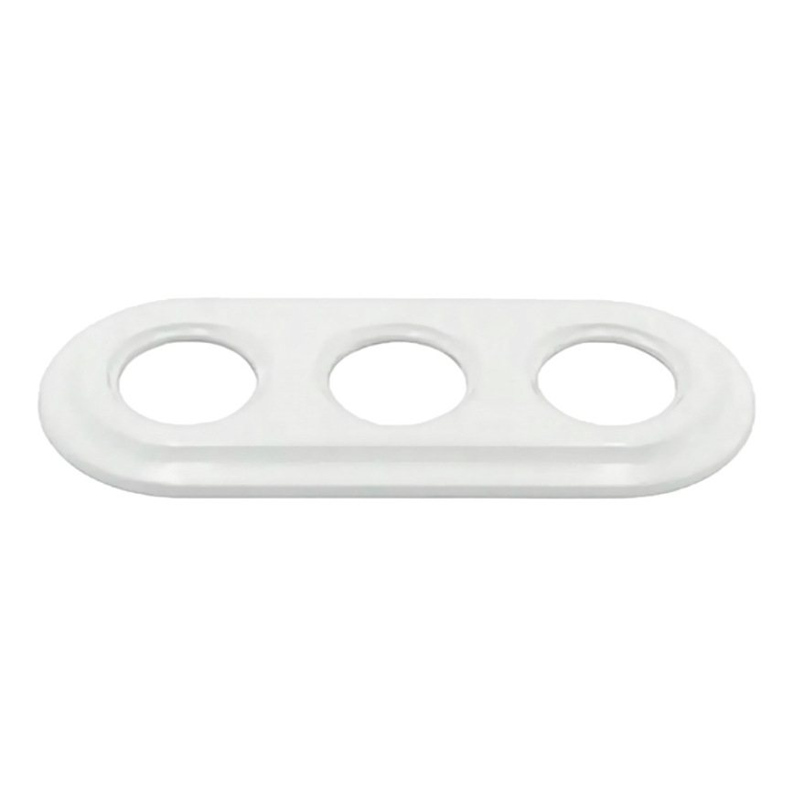 Bohemia-Design - Porcelæns retroramme, 3-fags, hvid