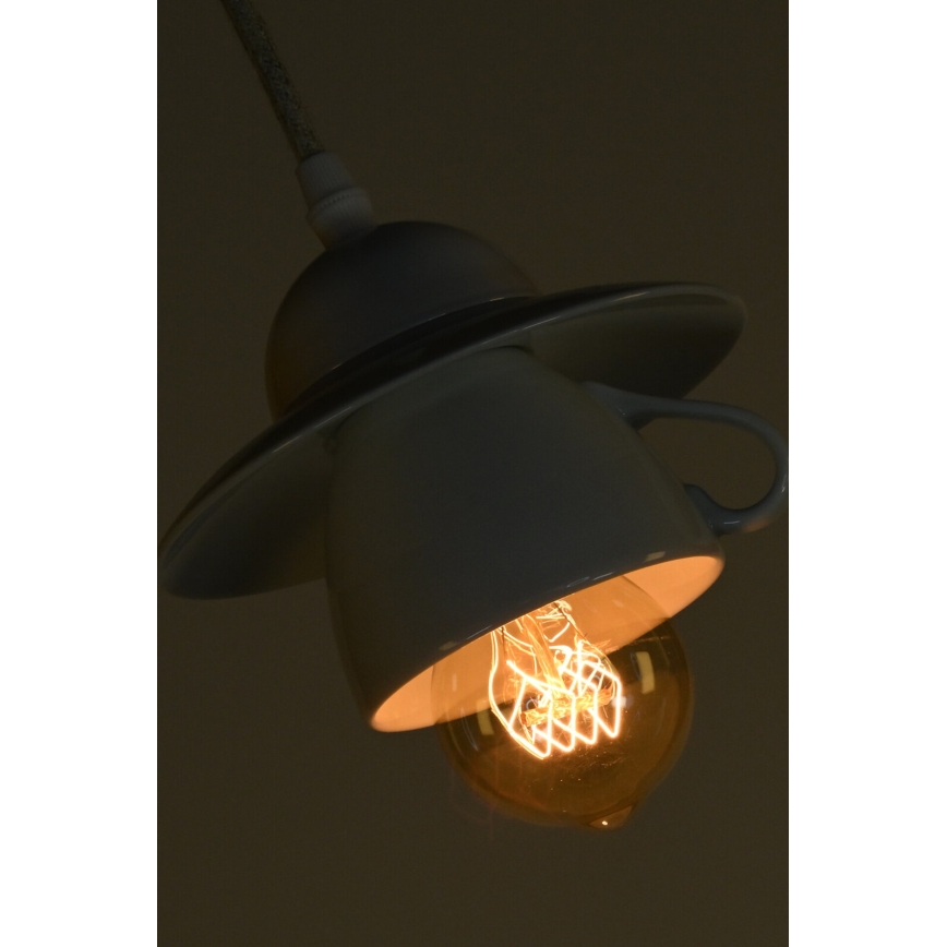 Bohemia-Design - Porcelænspendel med kabel 1xE27/60W/230V