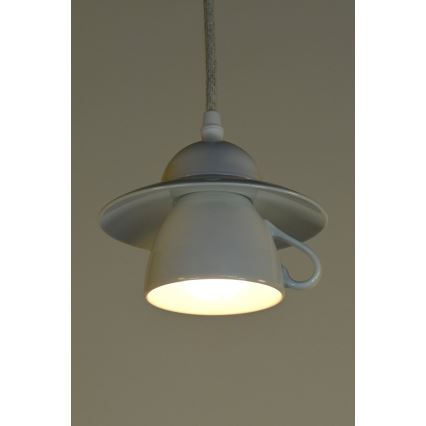 Bohemia-Design - Porcelænspendel med kabel 1xE27/60W/230V