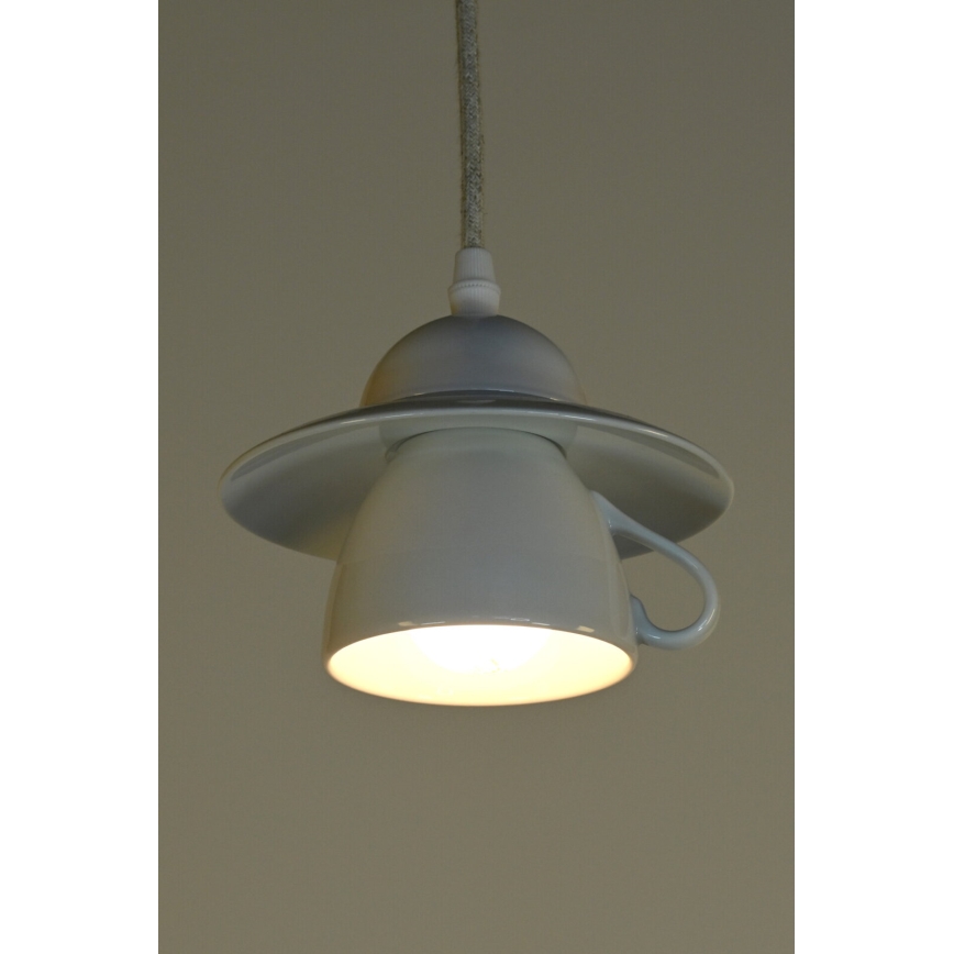 Bohemia-Design - Porcelænspendel med kabel 1xE27/60W/230V