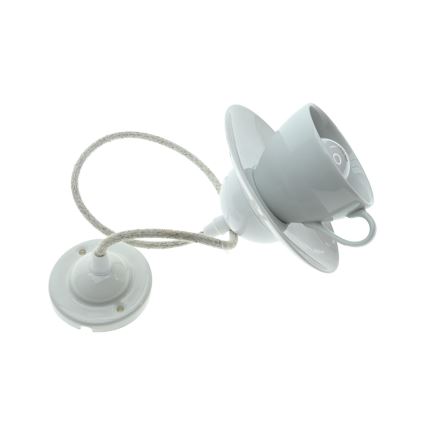 Bohemia-Design - Porcelænspendel med kabel 1xE27/60W/230V