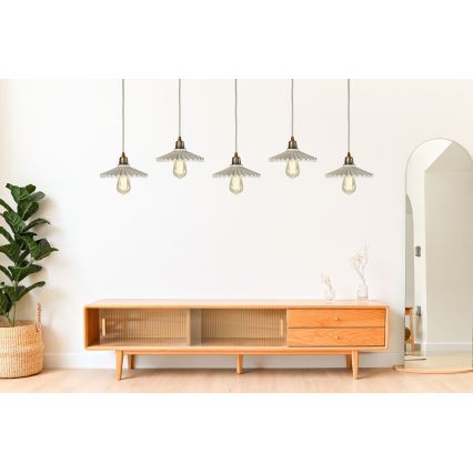 Bohemia-Design - Porcelænspendel på ledning 1xE27/60W/230V