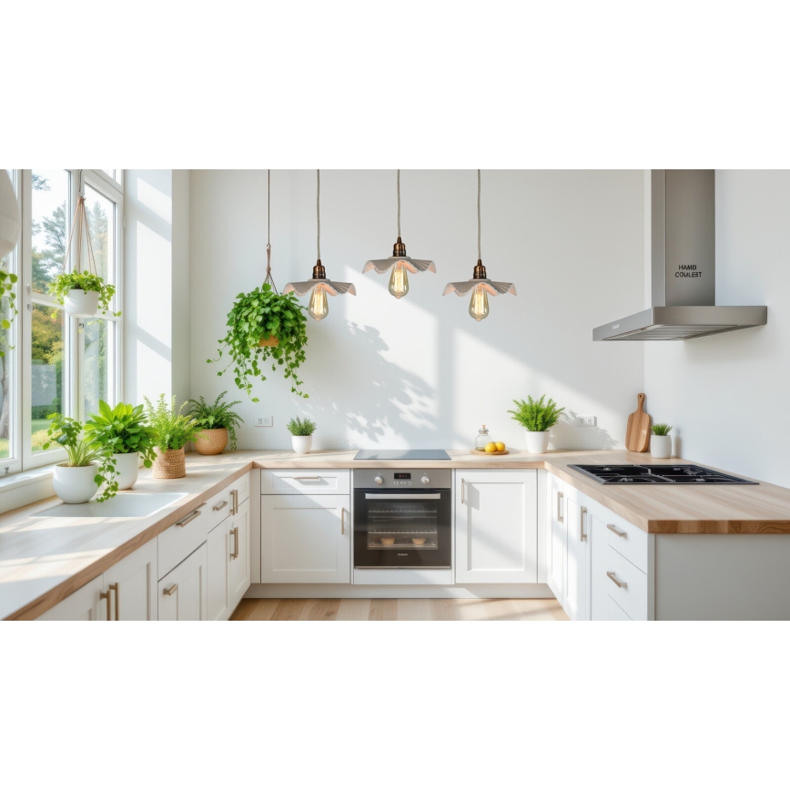 Bohemia-Design - Porcelænspendel på ledning 1xE27/60W/230V