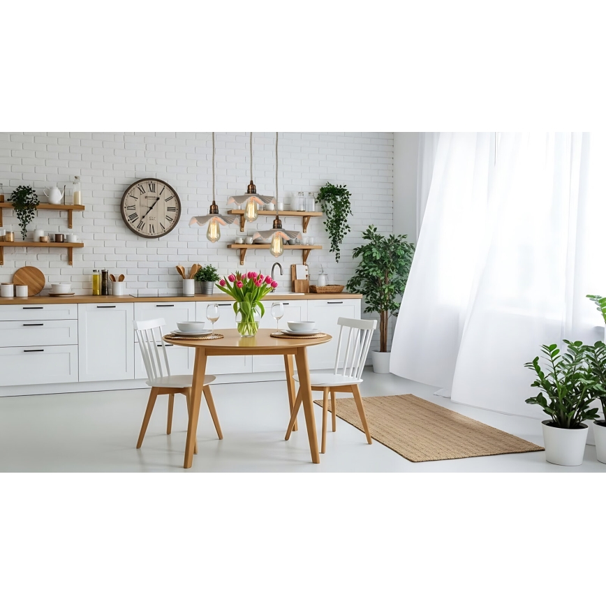 Bohemia-Design - Porcelænspendel på ledning 1xE27/60W/230V