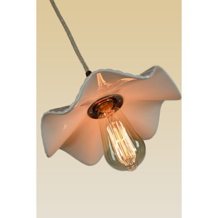 Bohemia-Design - Porcelænspendel på ledning 1xE27/60W/230V