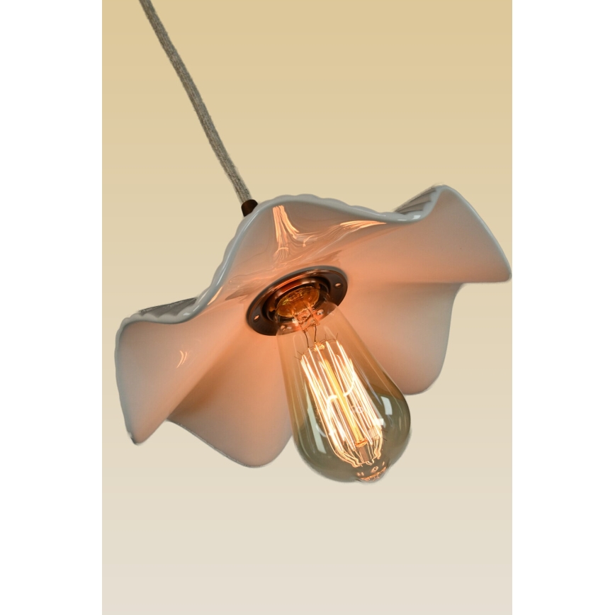 Bohemia-Design - Porcelænspendel på ledning 1xE27/60W/230V