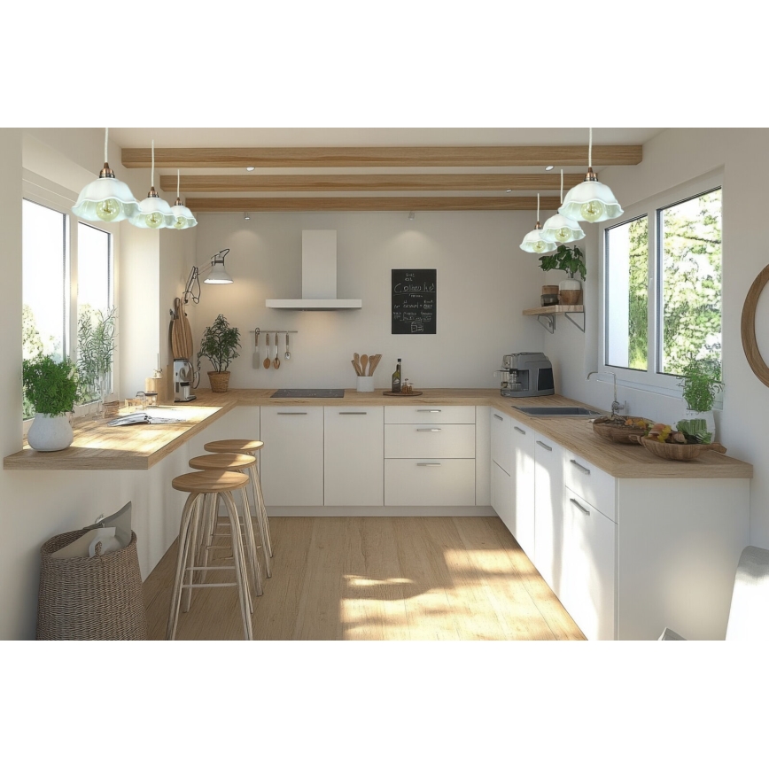 Bohemia-Design - Porcelænspendel på ledning 1xE27/60W/230V
