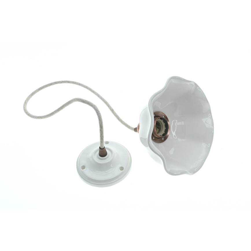 Bohemia-Design - Porcelænspendel på ledning 1xE27/60W/230V