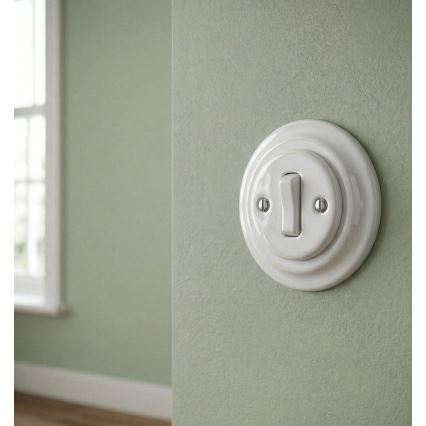 Bohemia-Design - Retro porcelænsramme, enkel, hvid