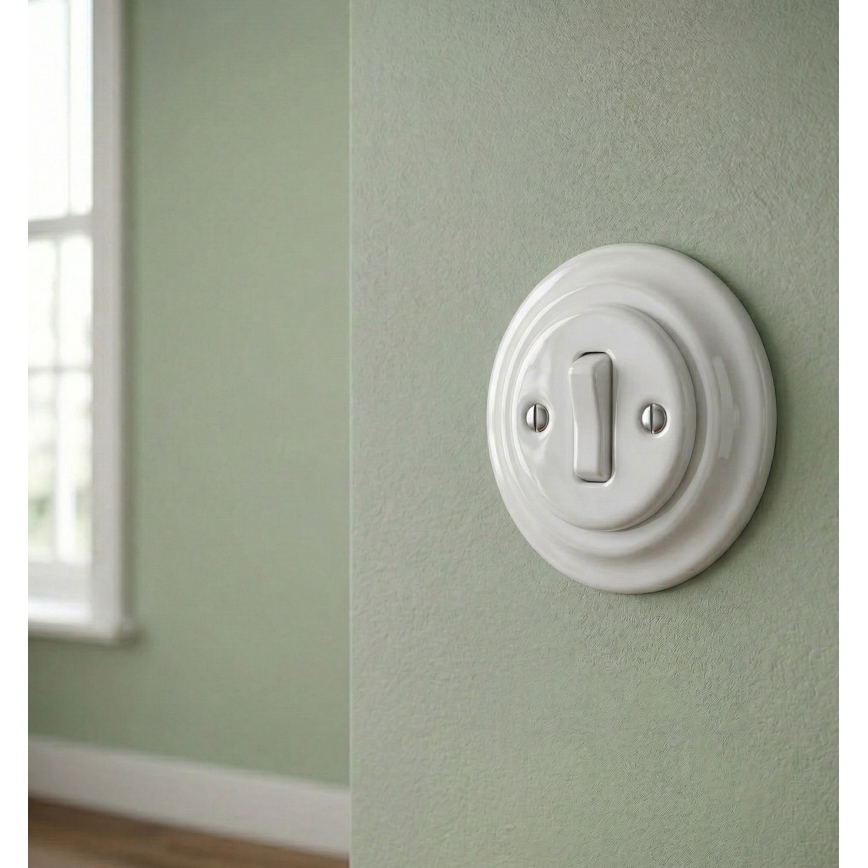 Bohemia-Design - Retro porcelænsramme, enkel, hvid