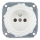 Bohemia-Design - Retro stikkontakt i porcelæn til husstand, rammeløs, 250V/16A, hvid