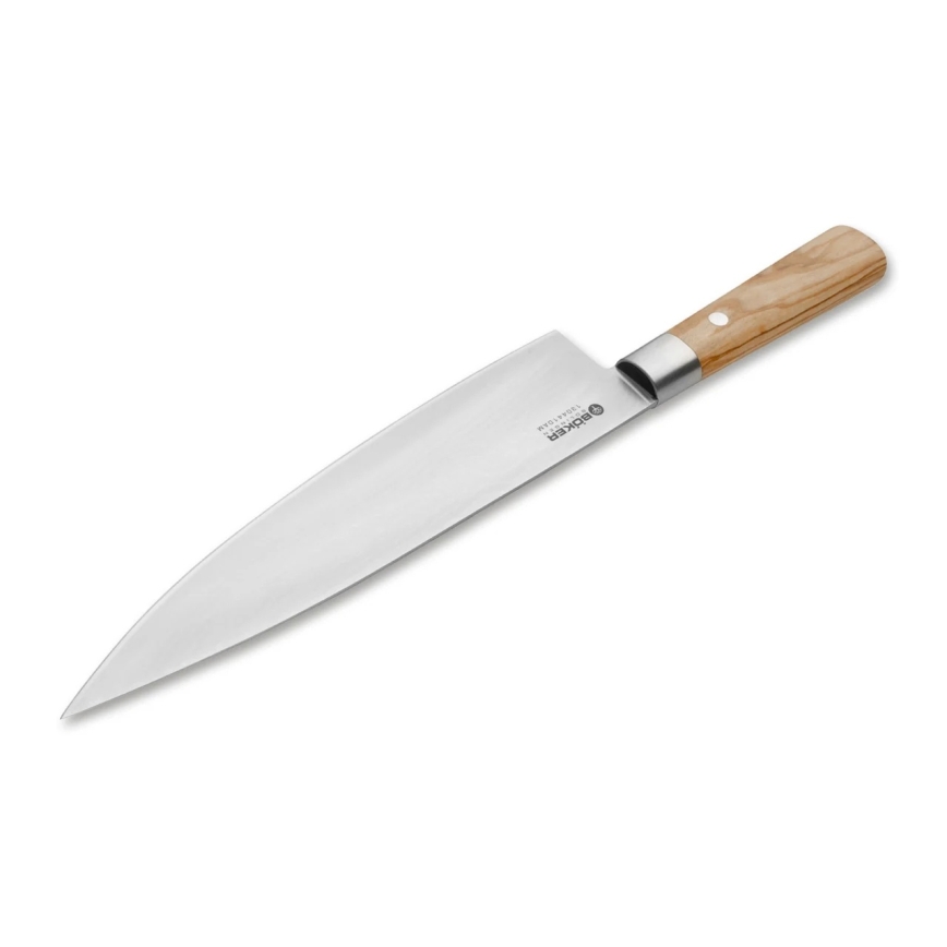 Böker - Damaskus køkkenkniv DAMAST OLIVE 21,2 cm oliventræ