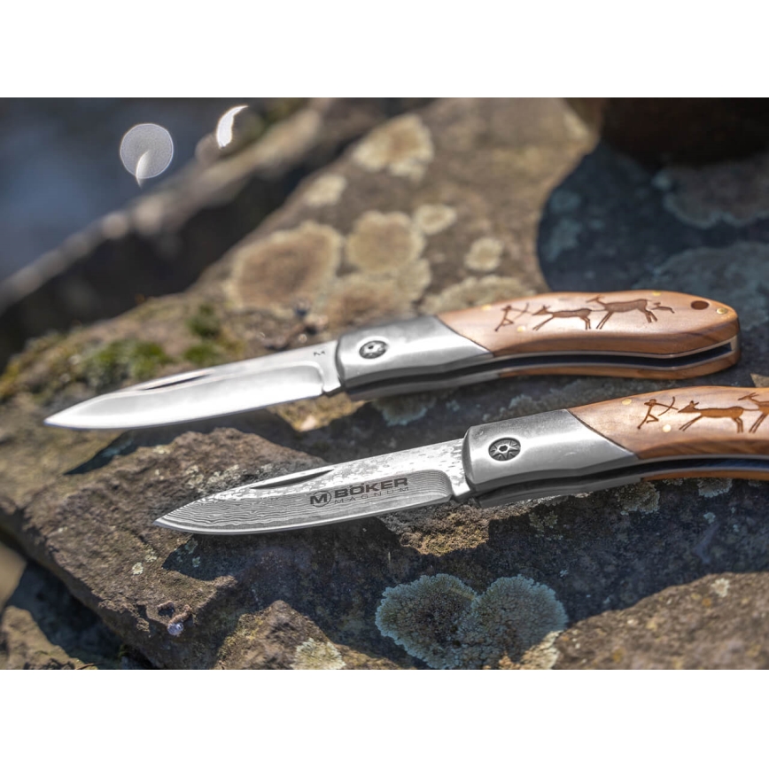 Böker - Damaskus-lommekniv Magnum Caveman 19,4 cm