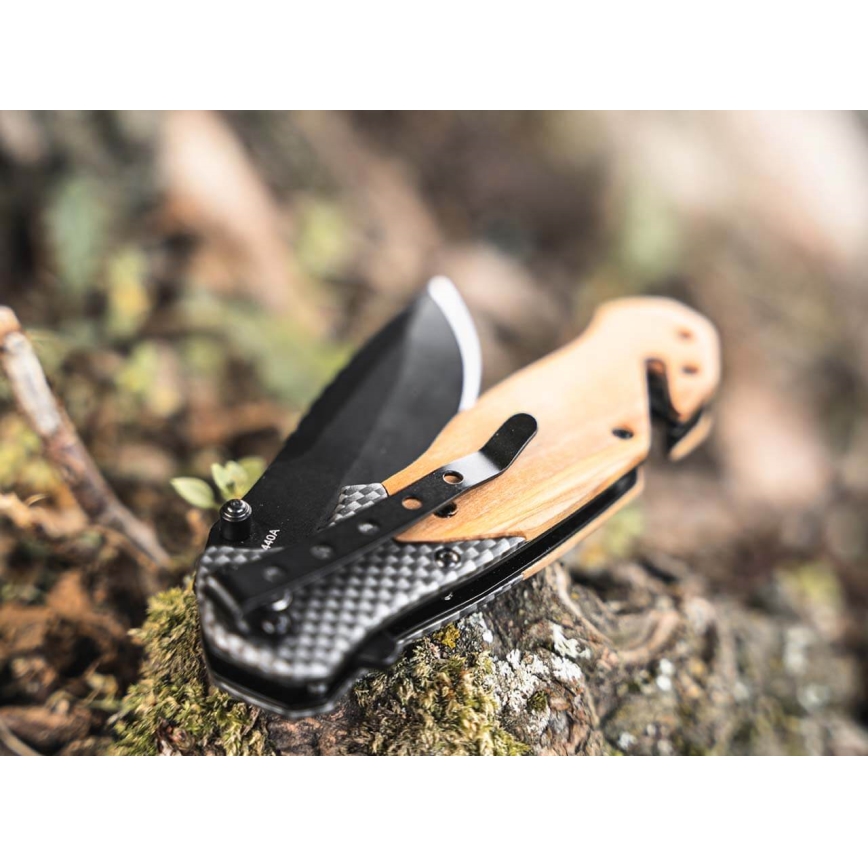 Böker - Lommekniv Magnum Blomkvist Olive 20,5 cm oliventræ