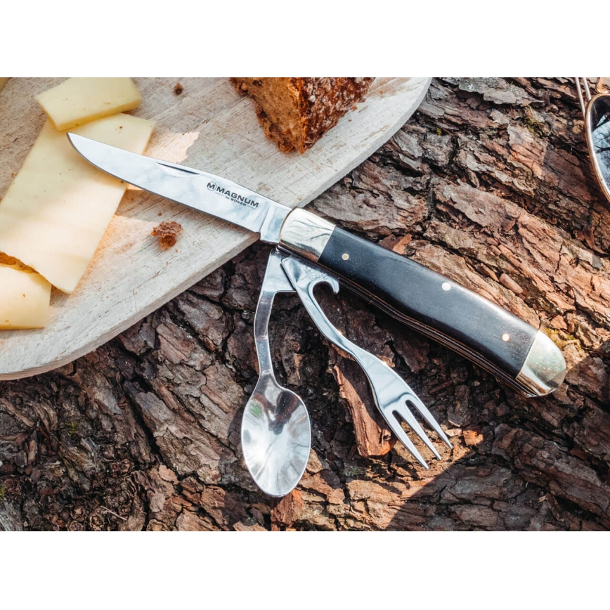 Böker - Lommekniv med bestik Magnum Bon Appetite 18,7 cm pakka