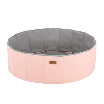 Boldgrav til børn diameter 80 cm lyserød/grå
