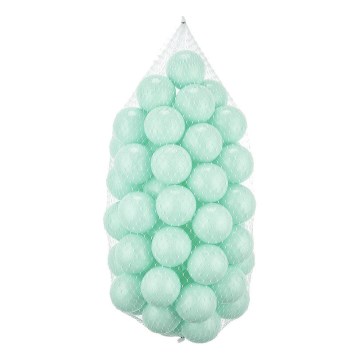 Boldsæt plastik 50 stk. diameter 7 cm mintgrøn