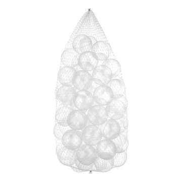 Boldsæt plastik 50 stk. diameter 7 cm transparent