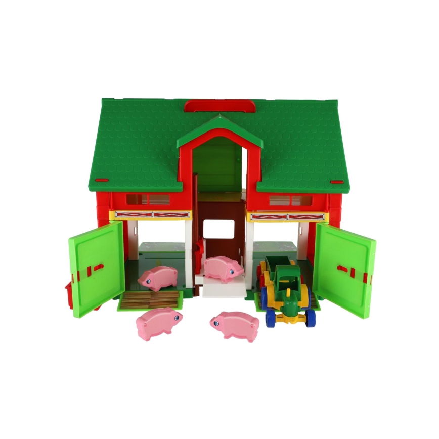 Bondegårdshus med tilbehør